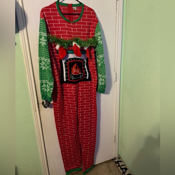 Christmas Chimney Costume / Sleeper Pajamas - Picture 2 of 5